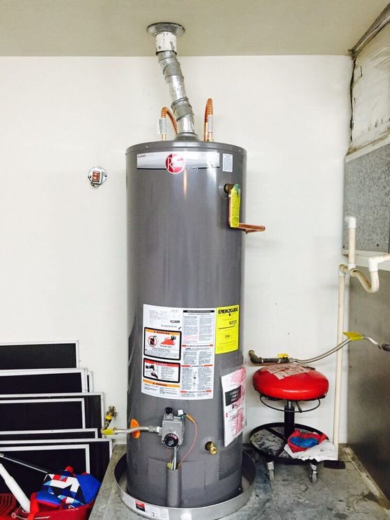 New 50 gallon gas water heater installed in Gilbert